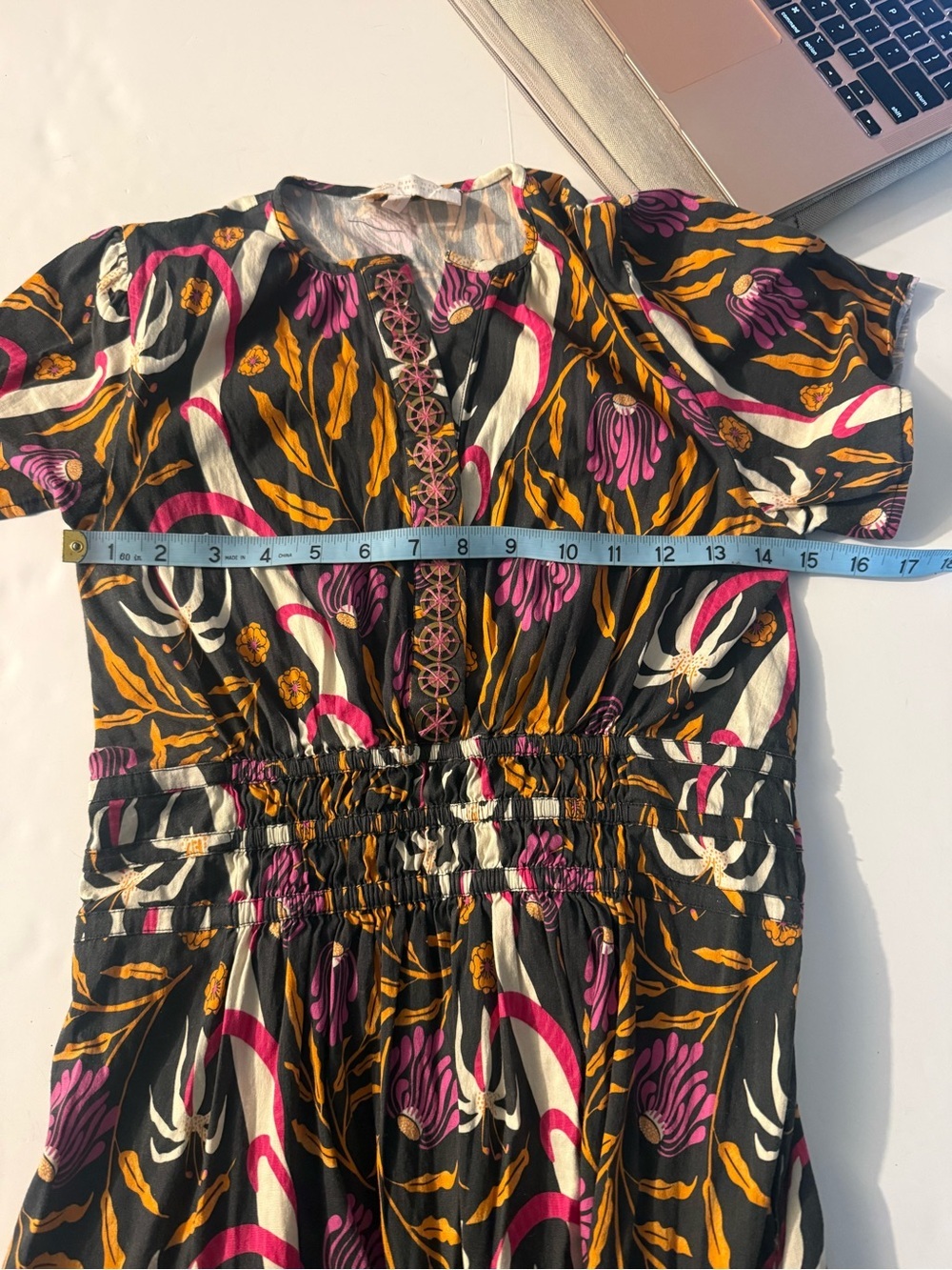 Sheridan French Eloise Maxi Dress in Botanical Black Multi Size Medium (M) - Picture 10 of 11